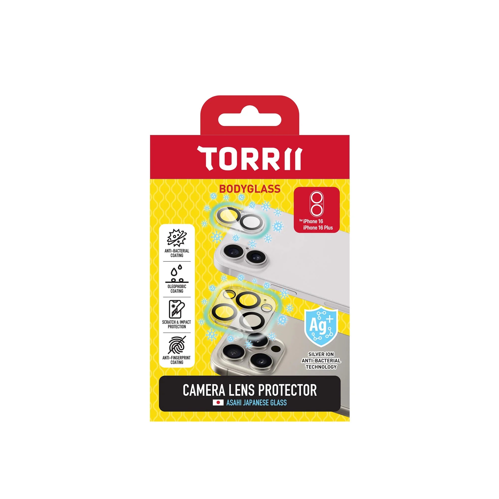 iPhone 16 / 16 Plus Torrii Bodyglass Camera Lens Protector - Clear - Tashqila iPhone 16 / 16 Plus Torrii Bodyglass Camera Lens Protector - Clear - Tashqila